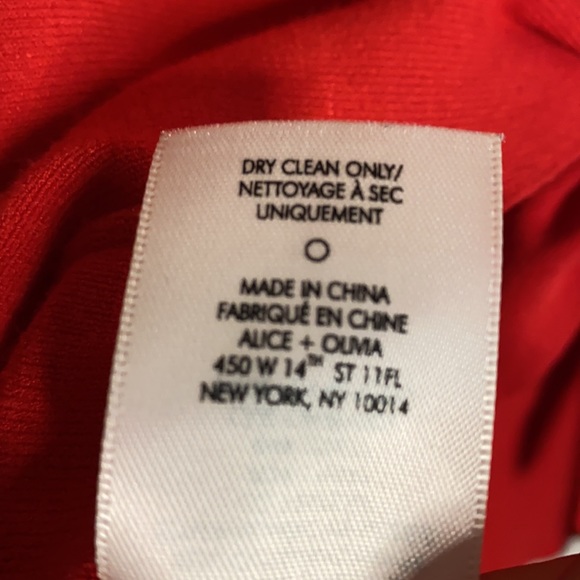 Alice + Olivia Red Tie Back Knitted Top - Picture 9 of 10